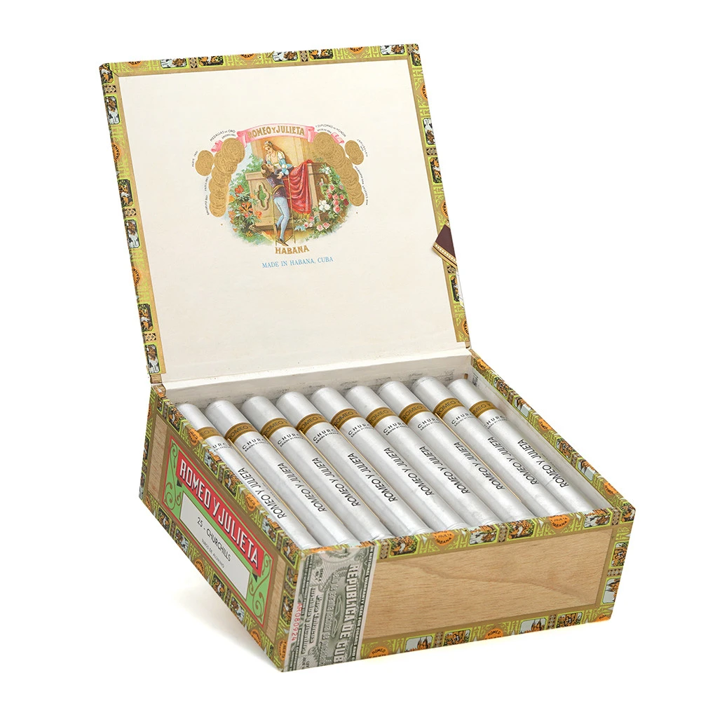 ROMEO Y JULIETA CHURCHILLS ANEJADOS TUBOS 丘吉尔陈年铝管